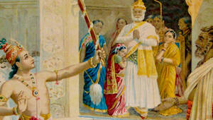 Rama Breaking The Bow To Win Sita As Wife Header